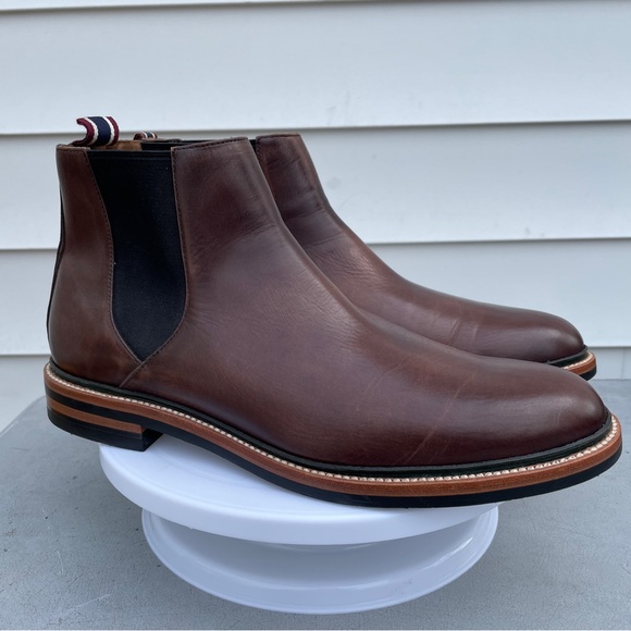 J Crew Chelsea Boot Oar Stripe Italian Leather J9018 Size 11 - Picture 4 of 6